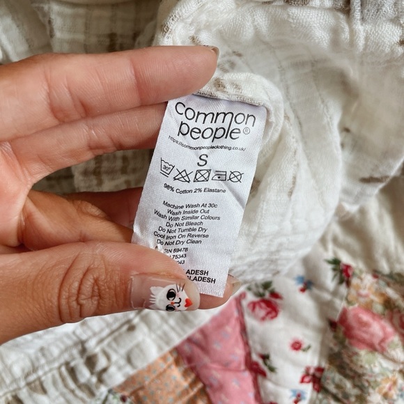 Men's Size S WILLS CHEESE – GREEN Common People Cotton NWT Boho Coastal Vacation - Picture 5 of 5